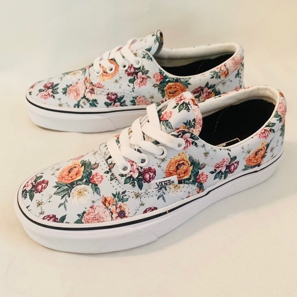 VANS Floral Lace Up Sneakers - Picture 4 of 8